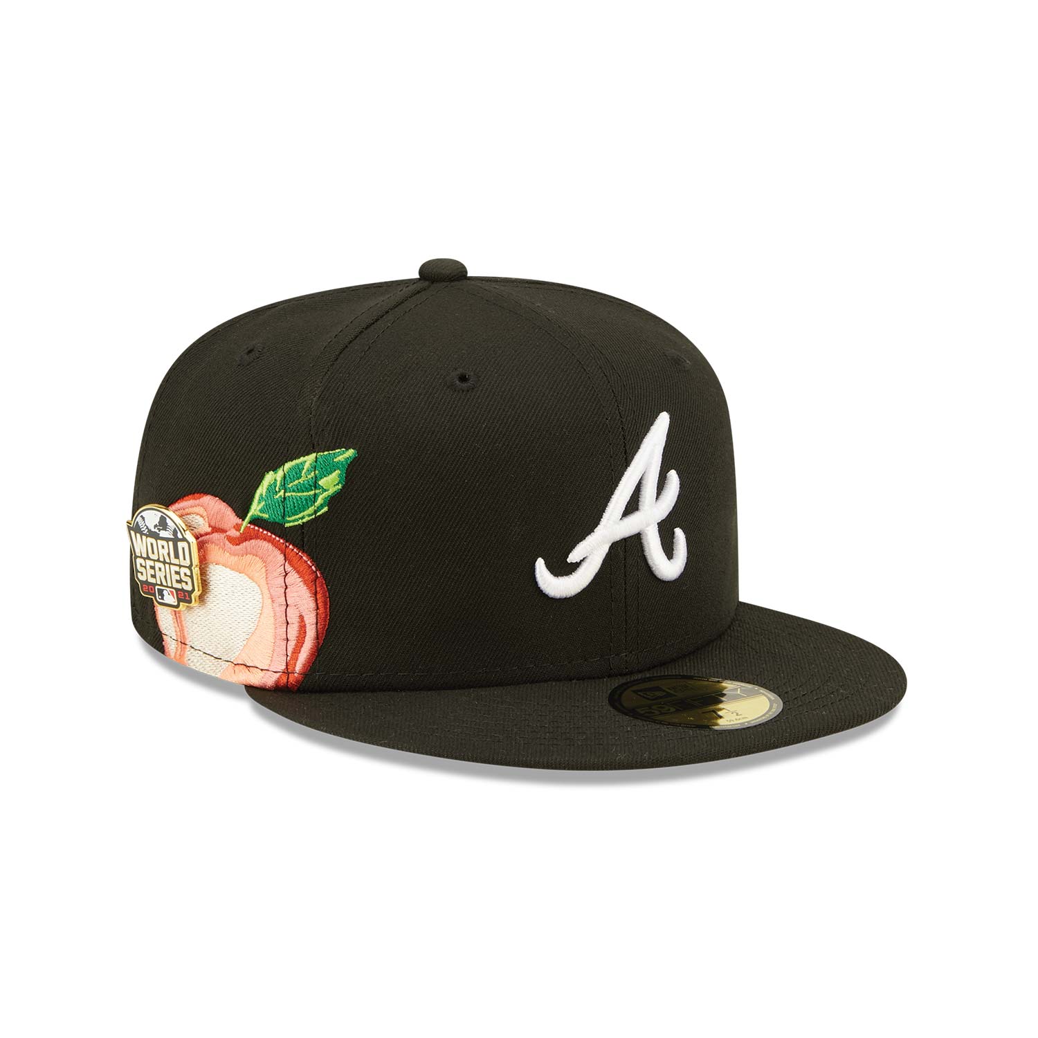 New Era 60243838 Atlanta Braves State Fruit 59FIFTY Fitted Cap Mens Hat -  Beige –