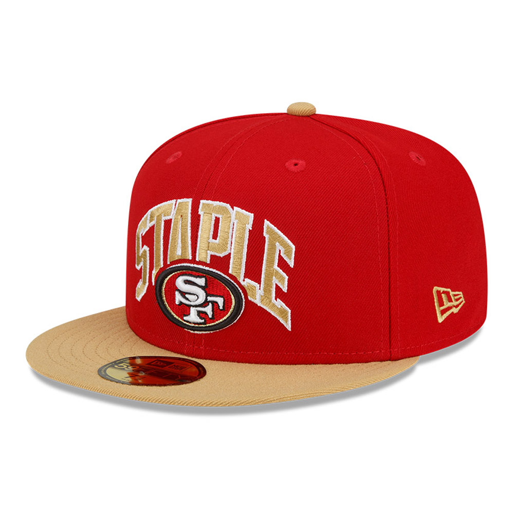 Official New Era San Francisco 49ers NFL x Staple Scarlet 59FIFTY
