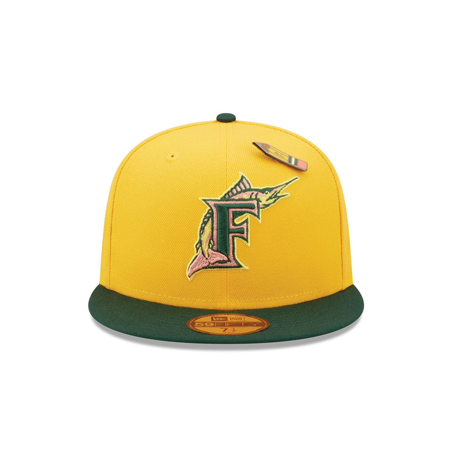 Florida Marlins Back to School Yellow 59FIFTY Fitted Cap