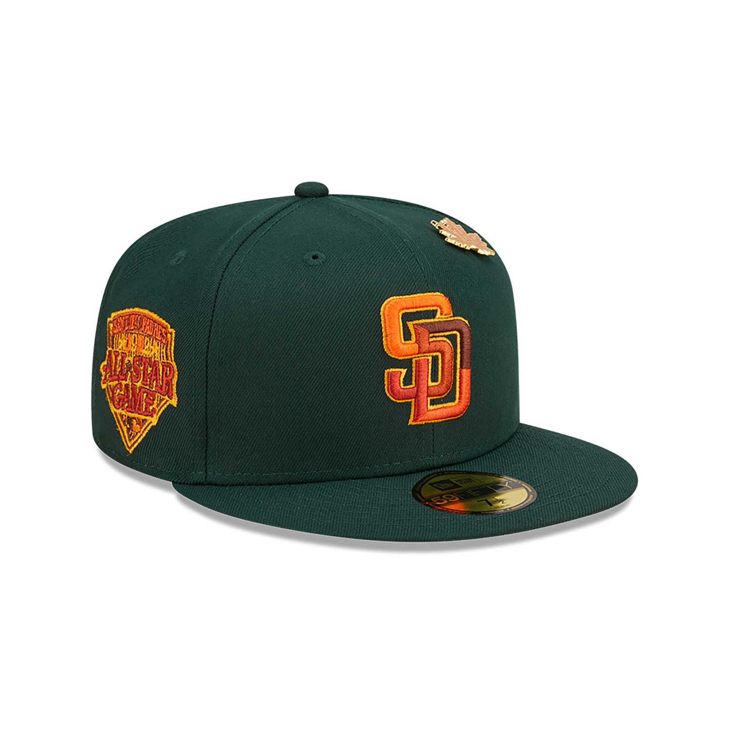 San Diego Padres Leafy Dark Green 59FIFTY Fitted Cap