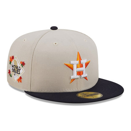  MLB Houston Astros Gorra Ajustada Negra con Blanco