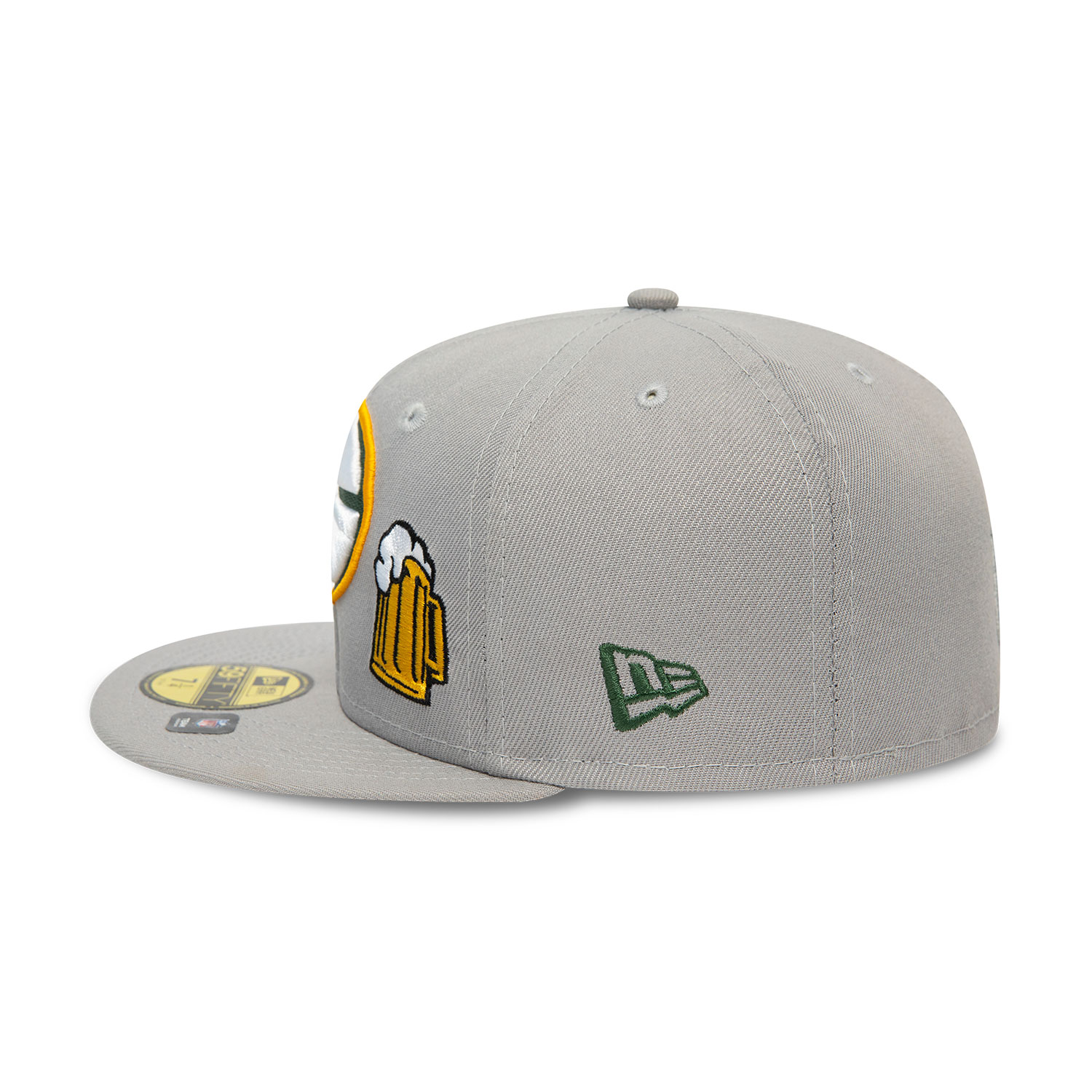 Green Bay Packers Grey 59FIFTY Fitted Cap