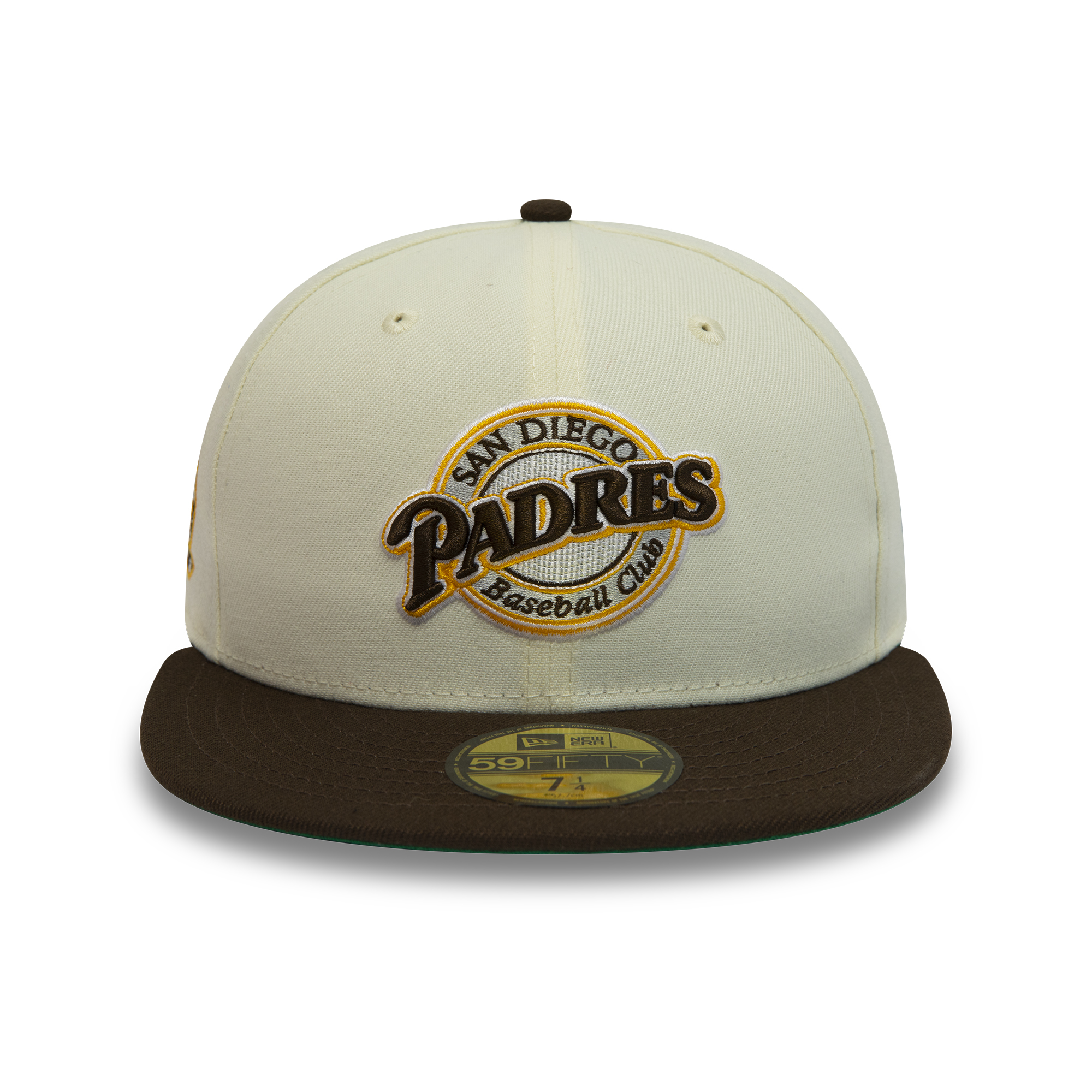 Official New Era San Diego Padres MLB Chrome White 59FIFTY Fitted Cap ...