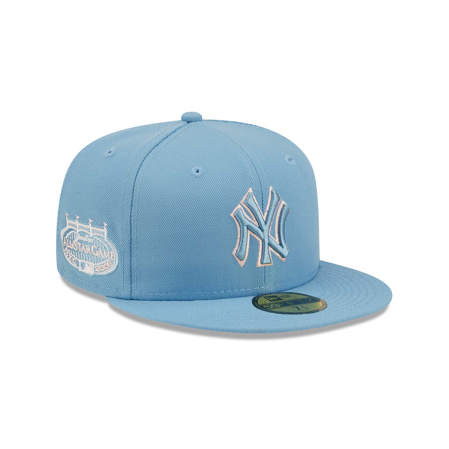 Official New Era New York Yankees Pastel Blue 59FIFTY Fitted Cap B8549 ...
