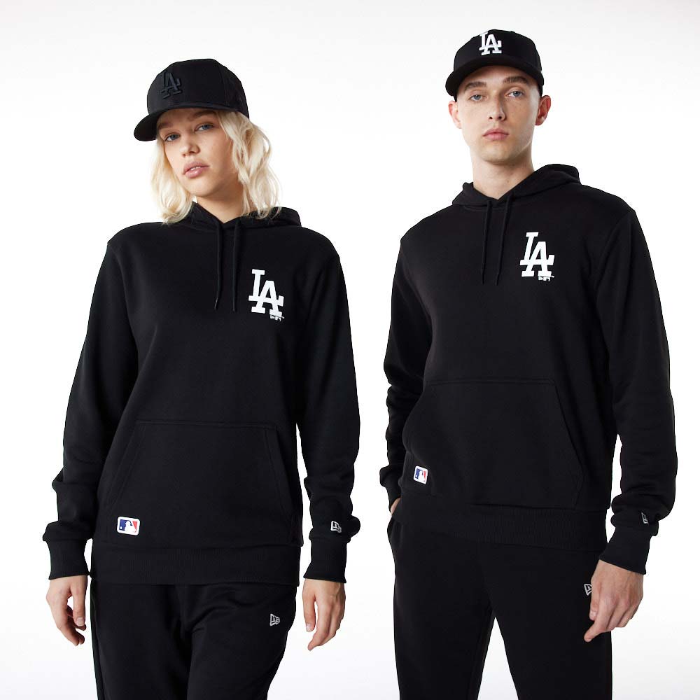 Official New Era MLB Essentials LA Dodgers Black Hoodie B8934_246