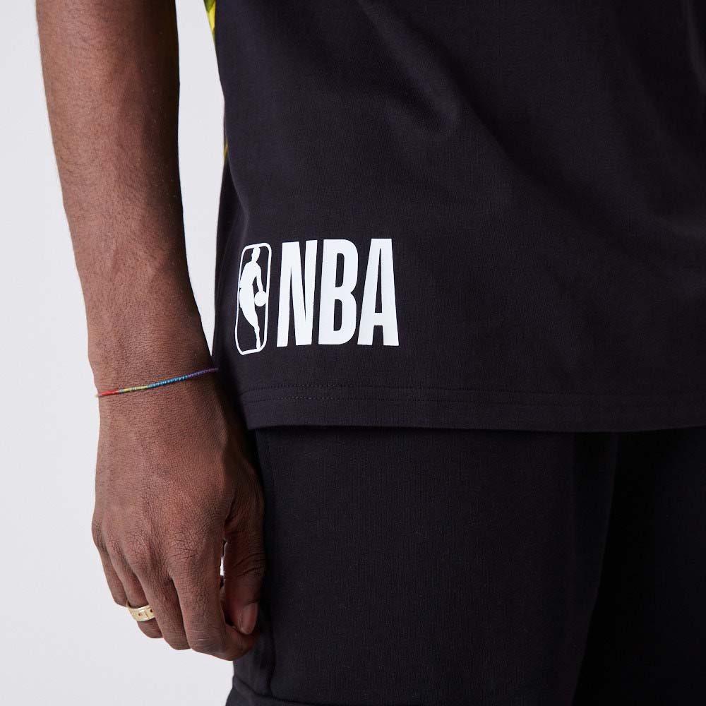 Official New Era NBA Oversized BP Neon LA Lakers Black Tee B8943_255 ...