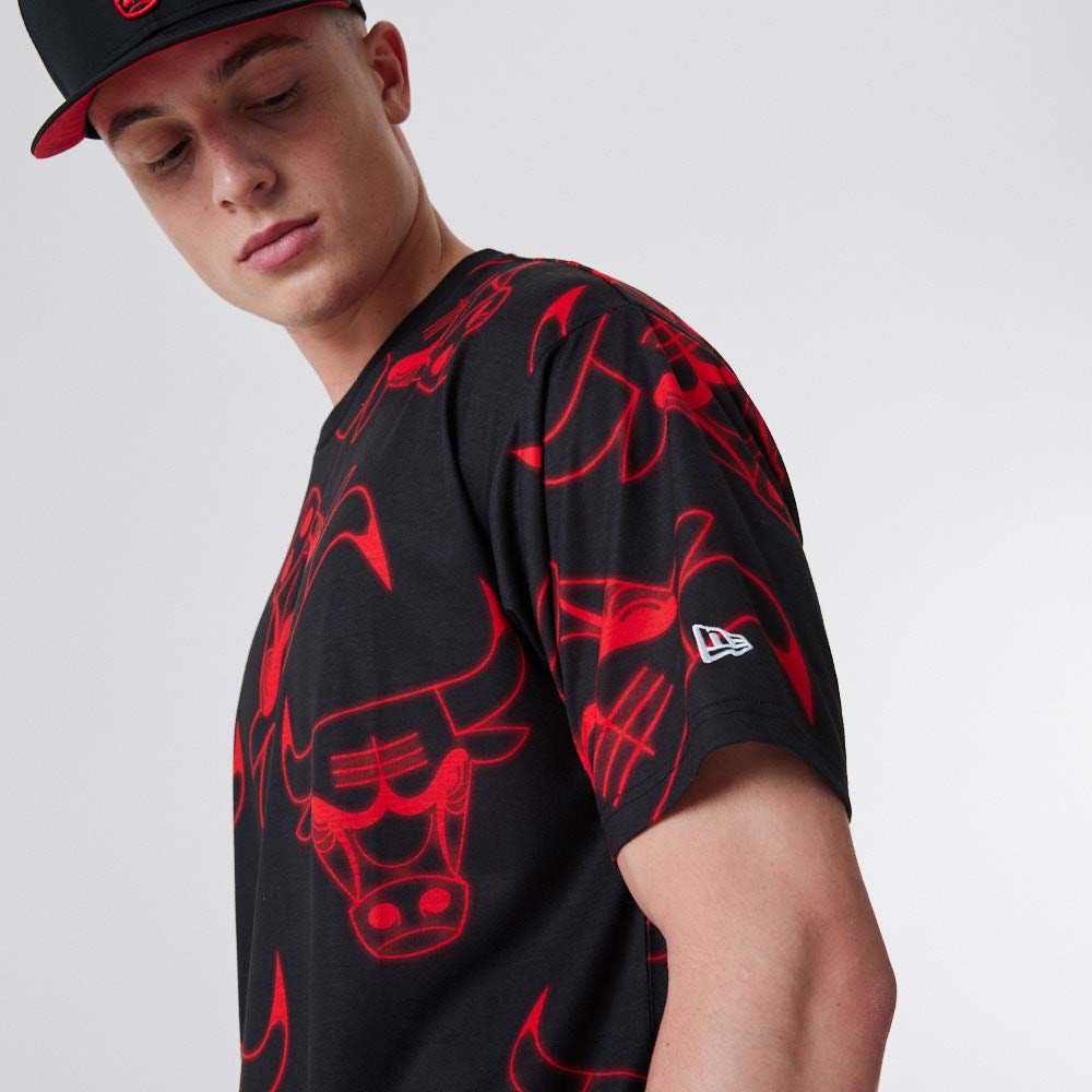 New Era T-shirt - Chicago Bulls - Black » Always Cheap Delivery