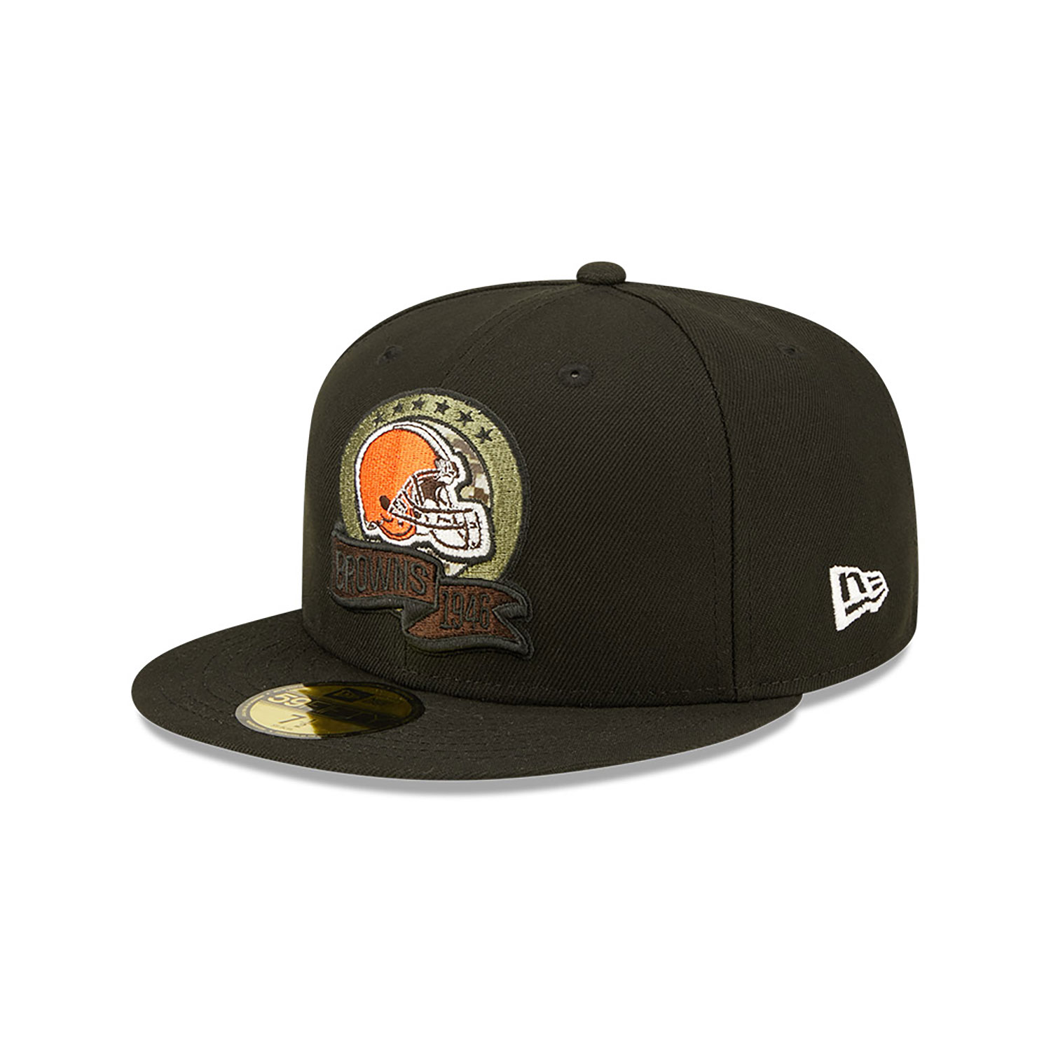 Official New Era Nfl Salute To Service Cleveland Browns Black 59fifty