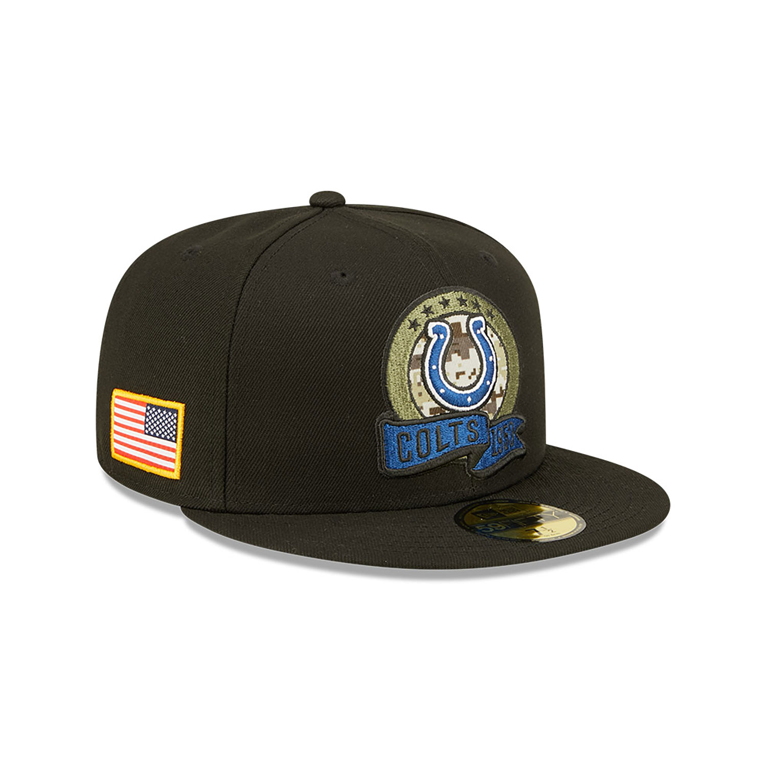Indianapolis Colts NFL Salute to Service Black 59FIFTY Fitted Cap