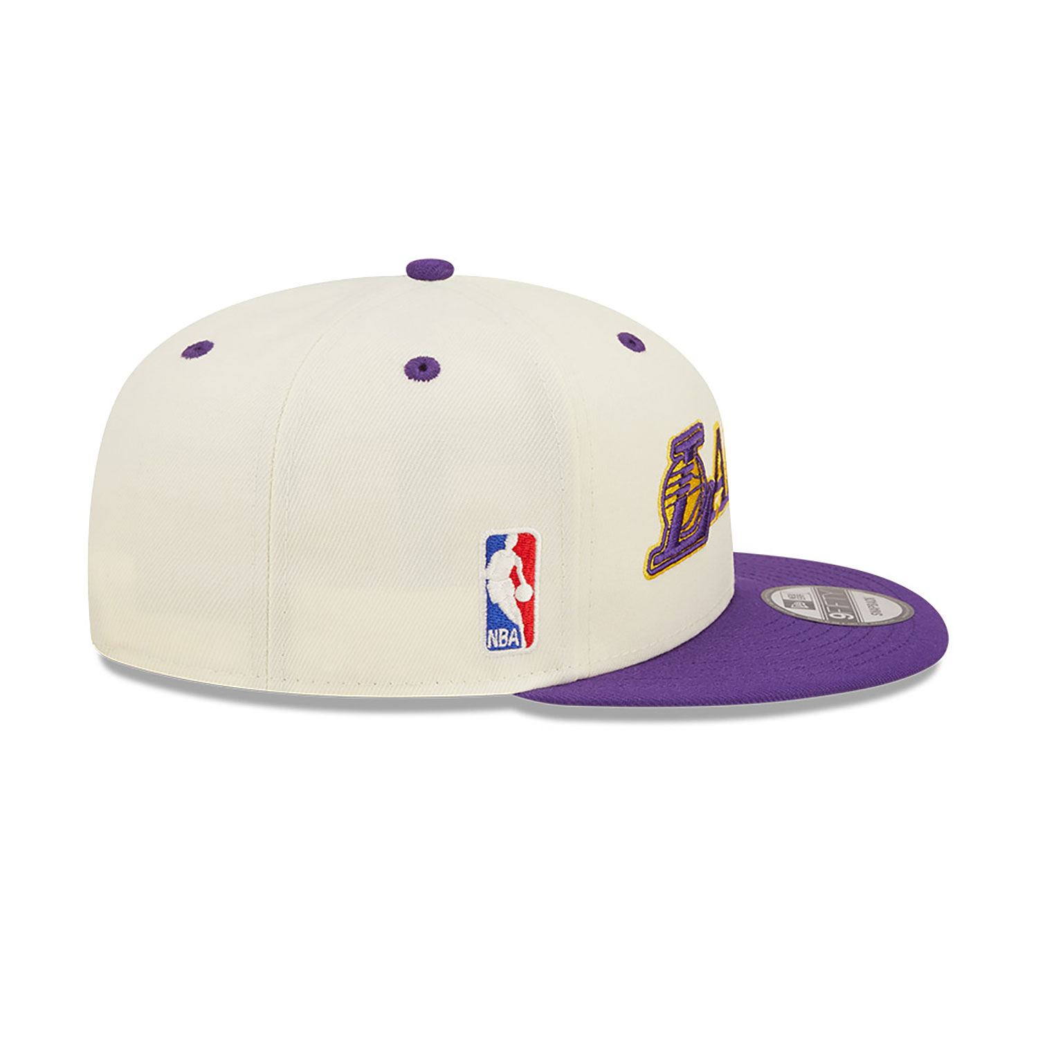 LA Lakers Logo Blend White 9FIFTY Snapback Cap