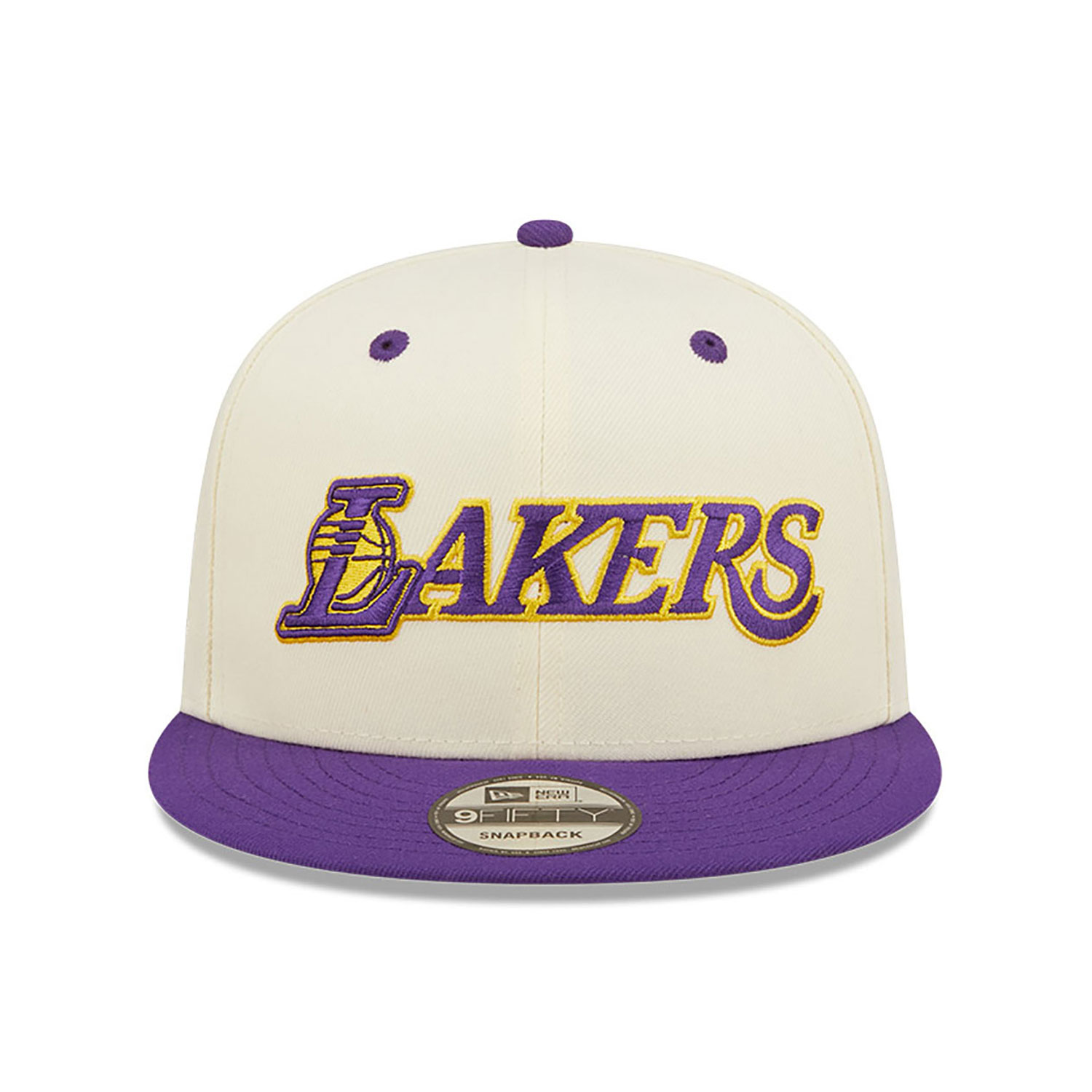 LA Lakers Logo Blend White 9FIFTY Snapback Cap