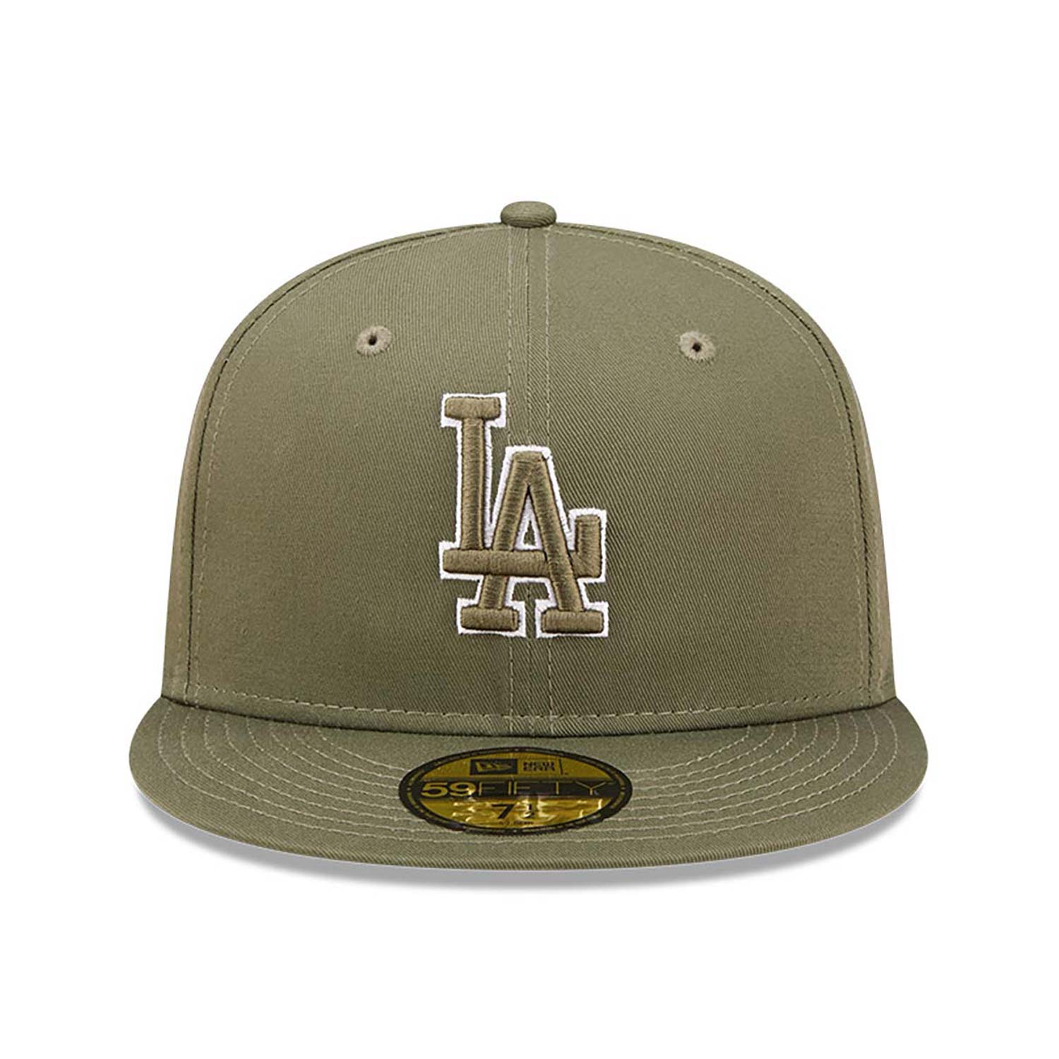 Official New Era Team Outline LA Dodgers Medium Green 59FIFTY Fitted ...
