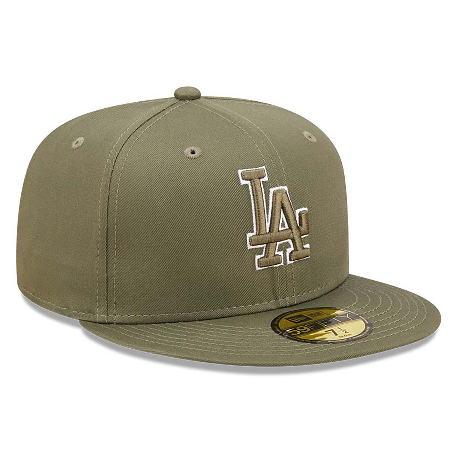 Official New Era Team Outline LA Dodgers Medium Green 59FIFTY Fitted ...