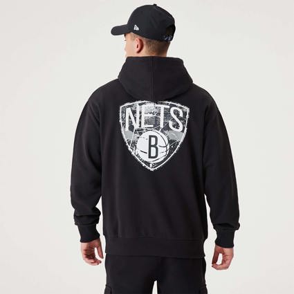 Official New Era NBA Infill Team Logo Brooklyn Nets Black Jersey B9168_480  B9168_480