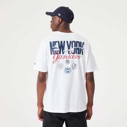 New Era New York Yankees Back Print Long Sleeve T-Shirt Black
