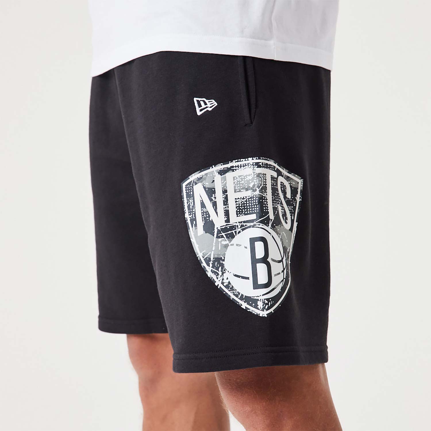 Brooklyn Nets NBA Team Logo Black Shorts