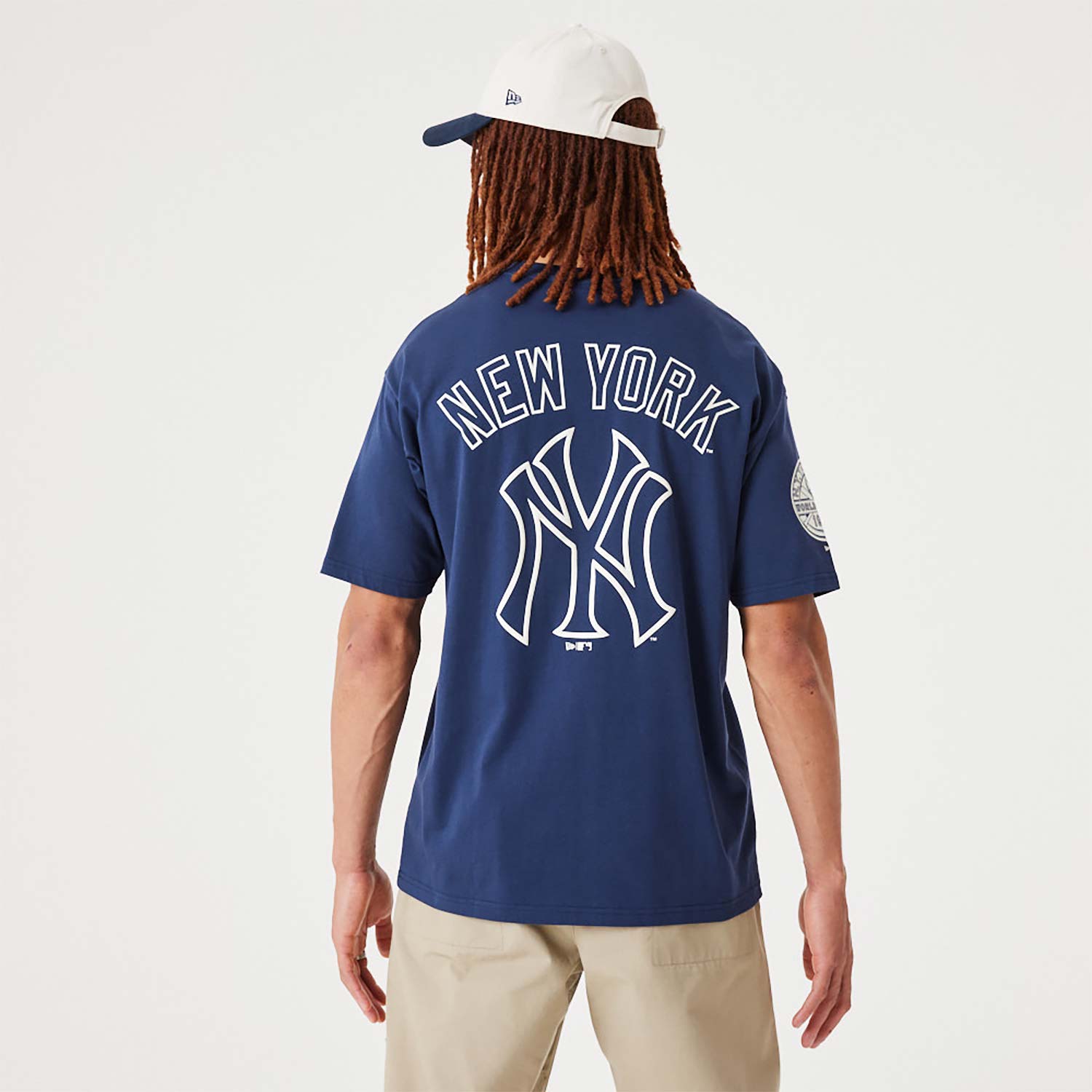 New York Yankees MLB Heritage Dark Blue Oversized T-Shirt