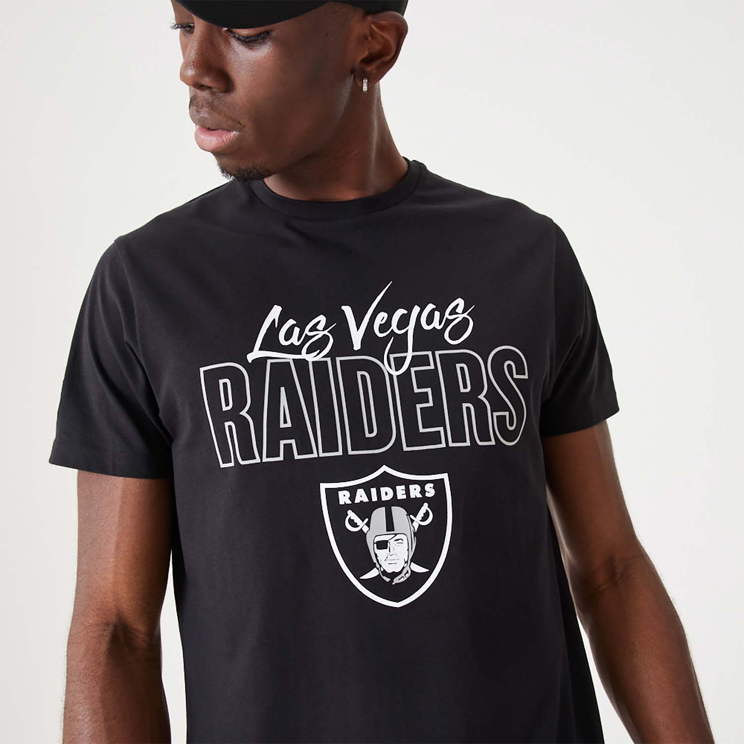 Las Vegas Raiders NFL Script Black T-Shirt