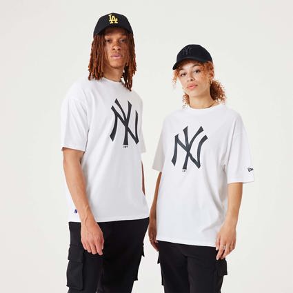 T-Shirt New Era Distressed Graphic Oversize MLB New York Yankees - White -  men´s 