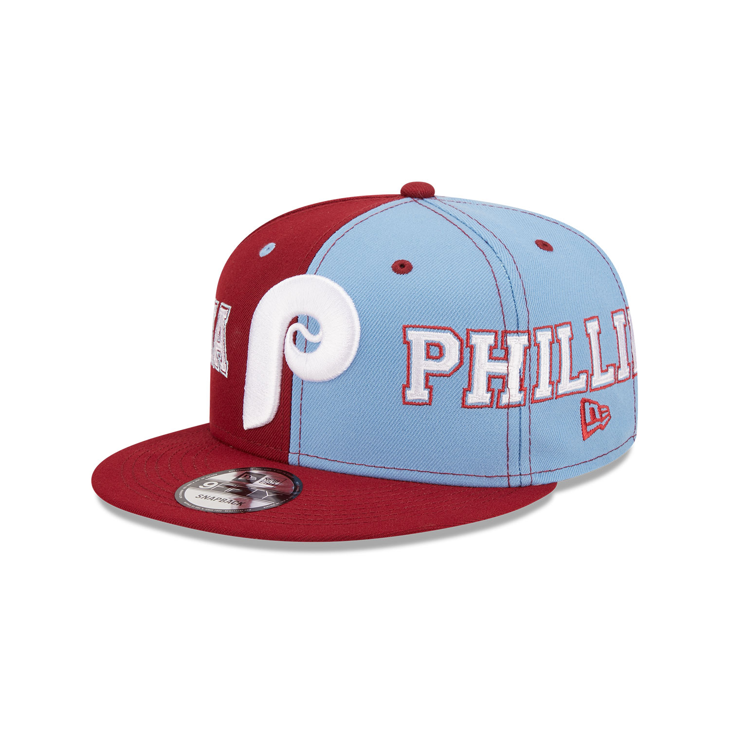 Philadelphia Phillies Teamsplit Red 9FIFTY Snapback Cap