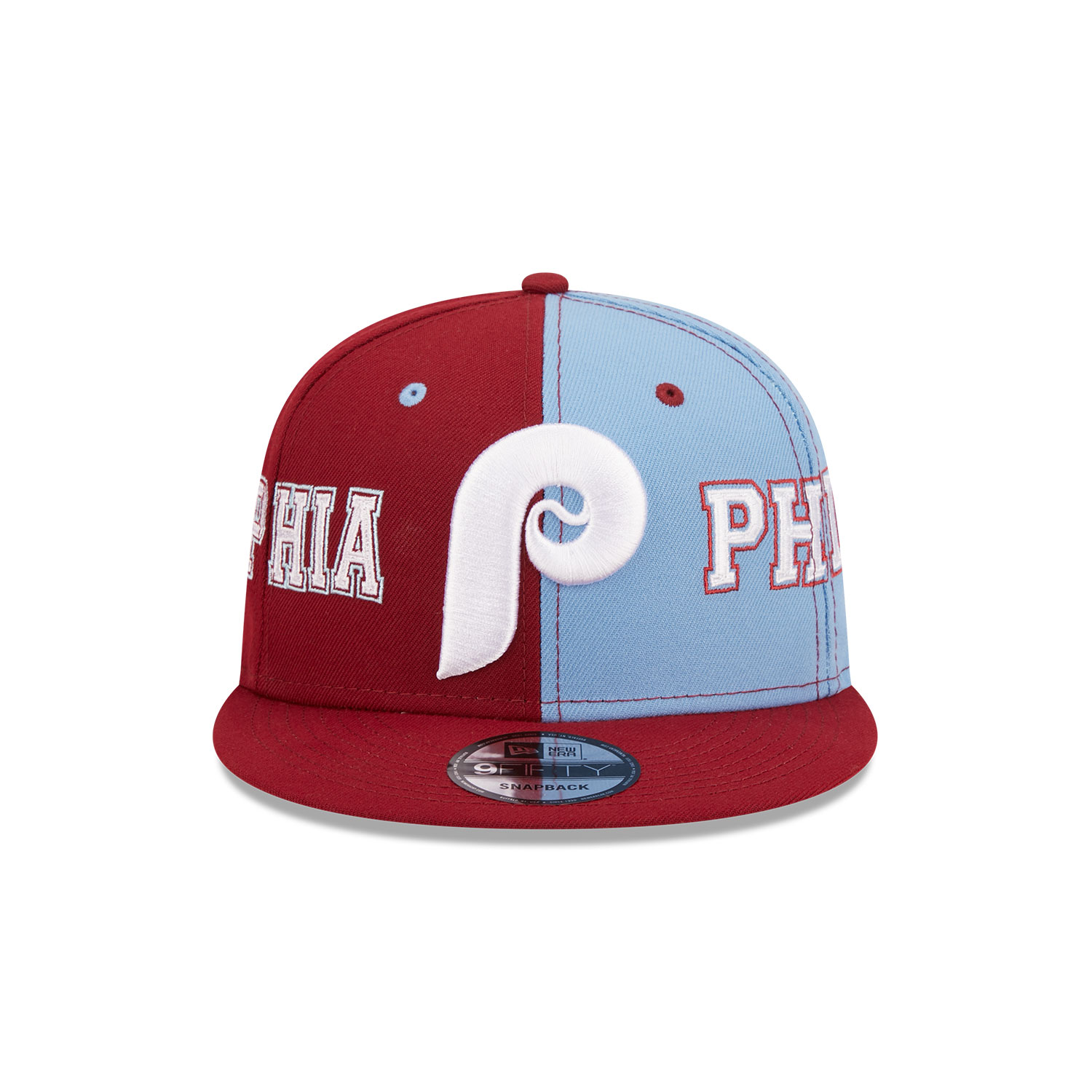 Philadelphia Phillies Teamsplit Red 9FIFTY Snapback Cap