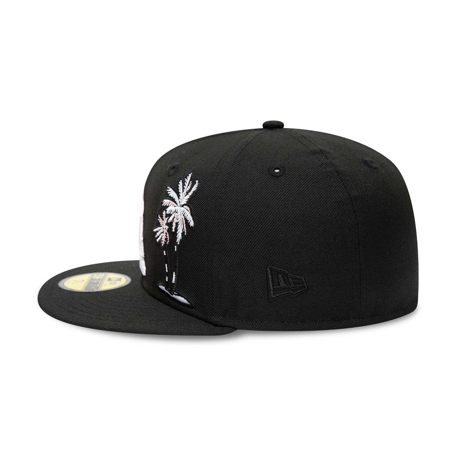 LA Dodgers Pink Palm Tree Black 59FIFTY Fitted Cap