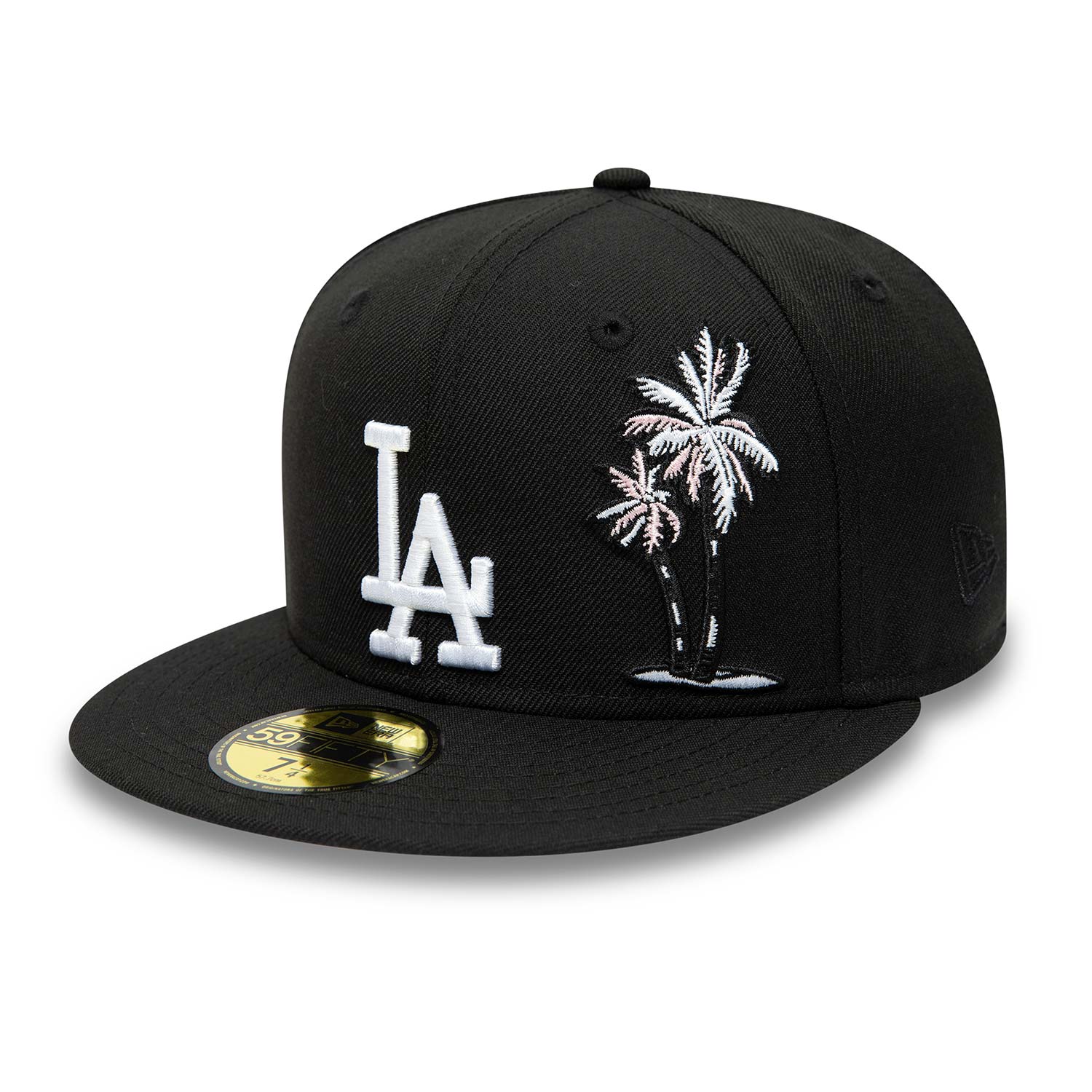 LA Dodgers Pink Palm Tree Black 59FIFTY Fitted Cap