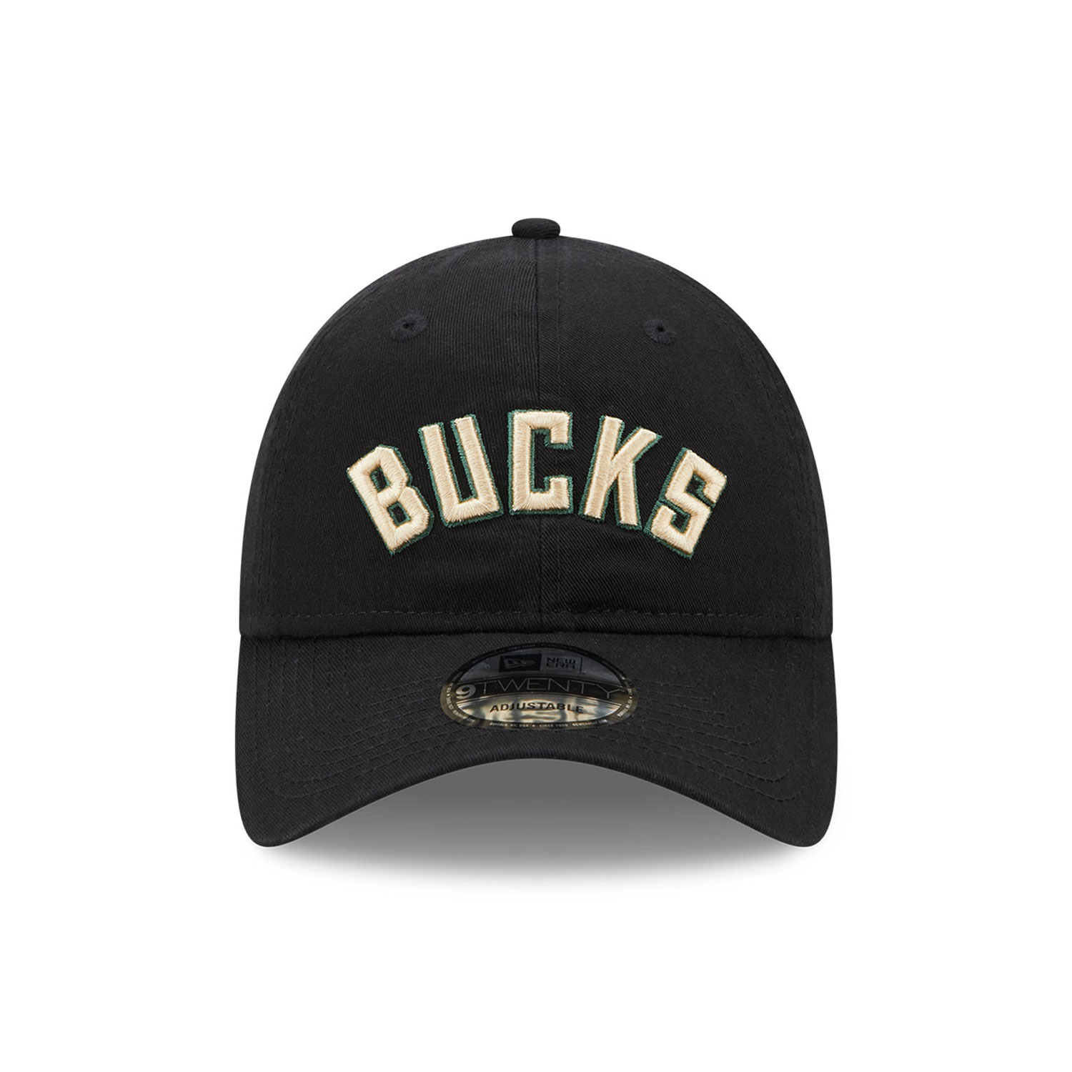 Milwaukee Bucks NBA Statement Black 9TWENTY Adjustable Cap