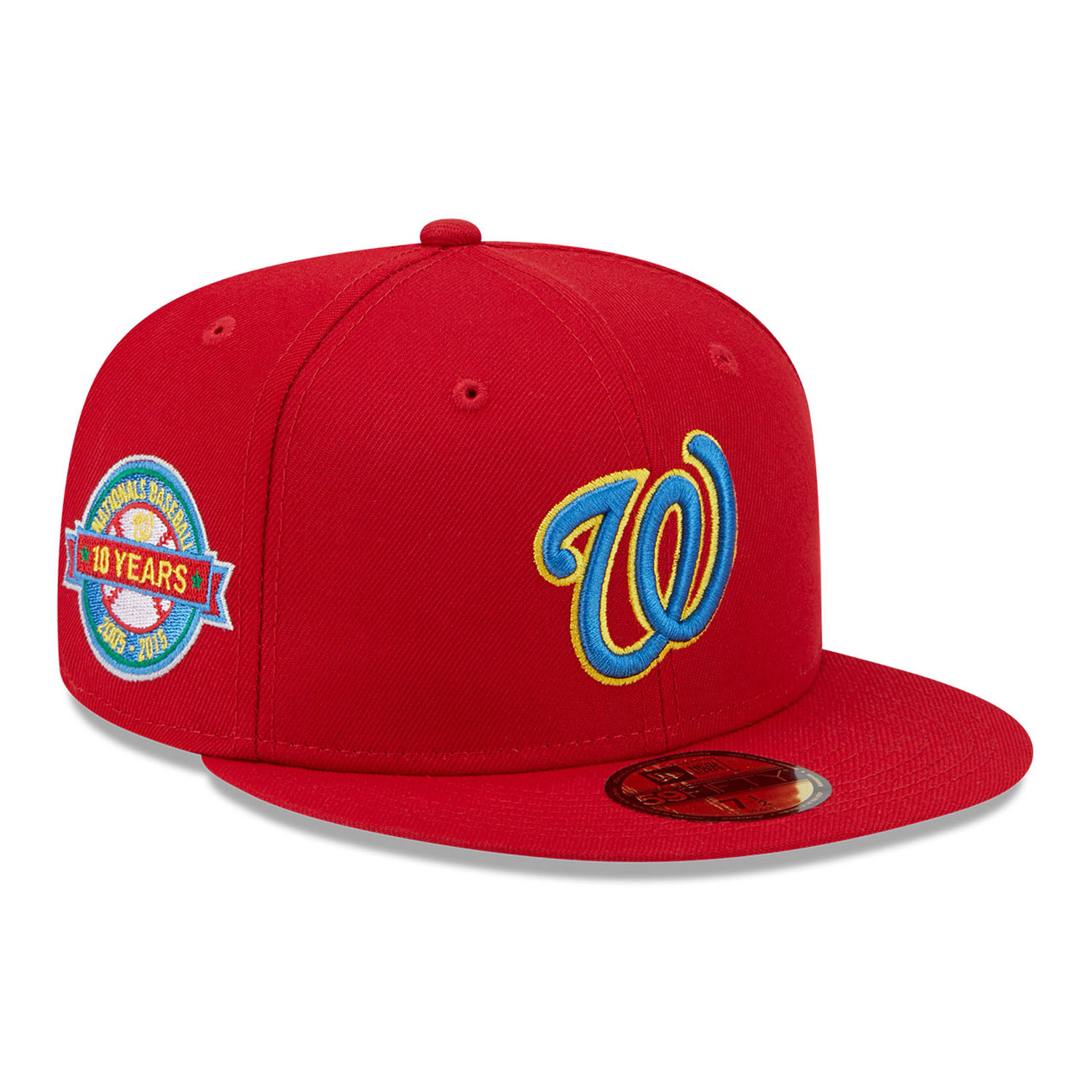 Washington Nationals State Tartan Red 59FIFTY Fitted Cap