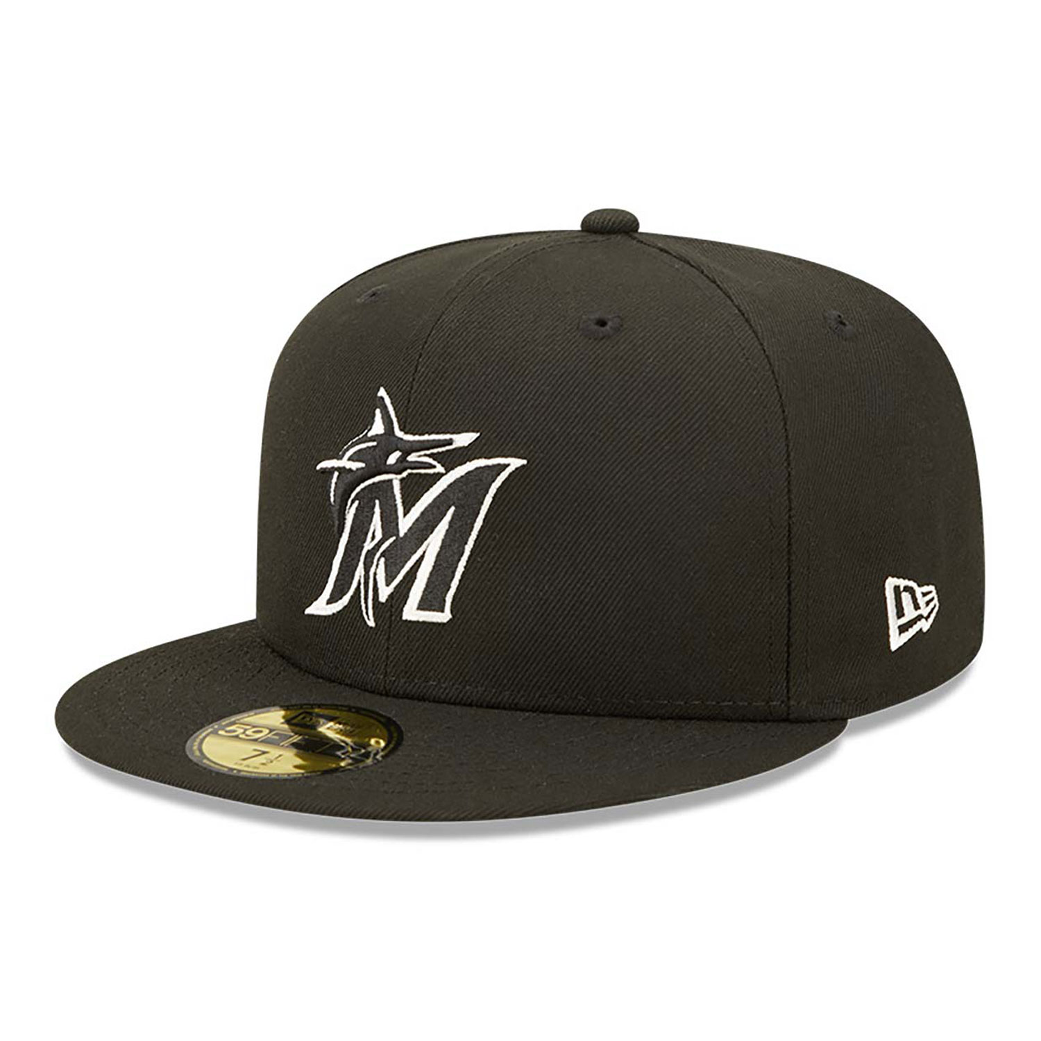 Official New Era Miami Marlins Black 59FIFTY Fitted Cap B9931_1243 ...