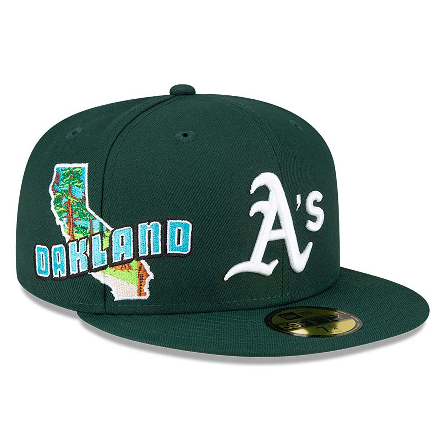 Oakland Athletics Stateview Dark Green 59FIFTY Fitted Cap