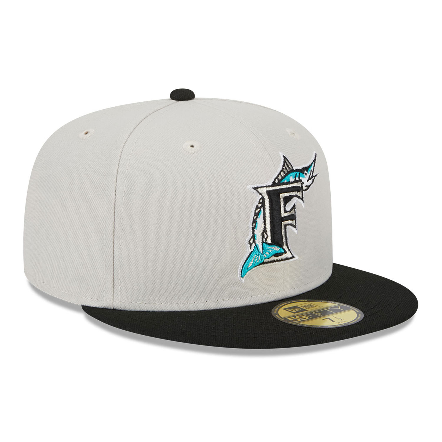 Miami Marlins Varsity Letter Stone 59FIFTY Fitted Cap