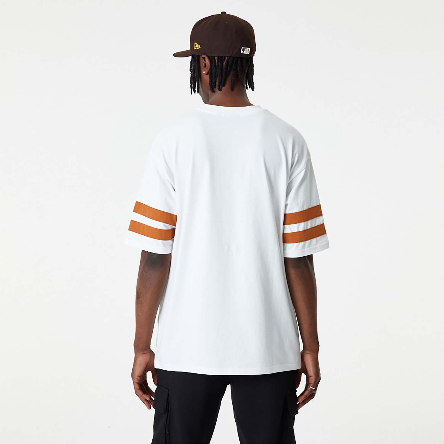 New Era Statement White Stripe Oversized T-Shirt