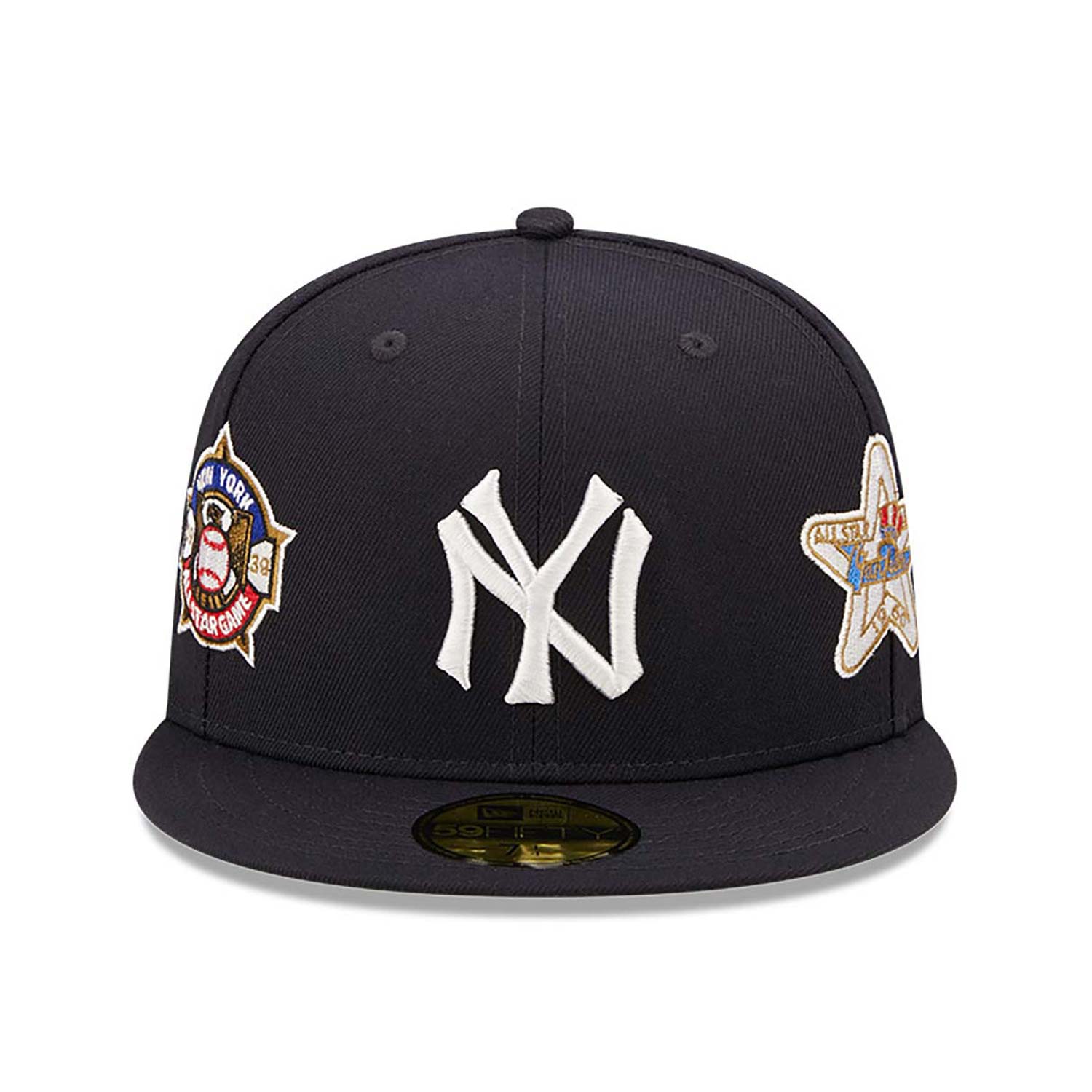 New York Yankees Cooperstown Multi Patch Black 59FIFTY Fitted Cap