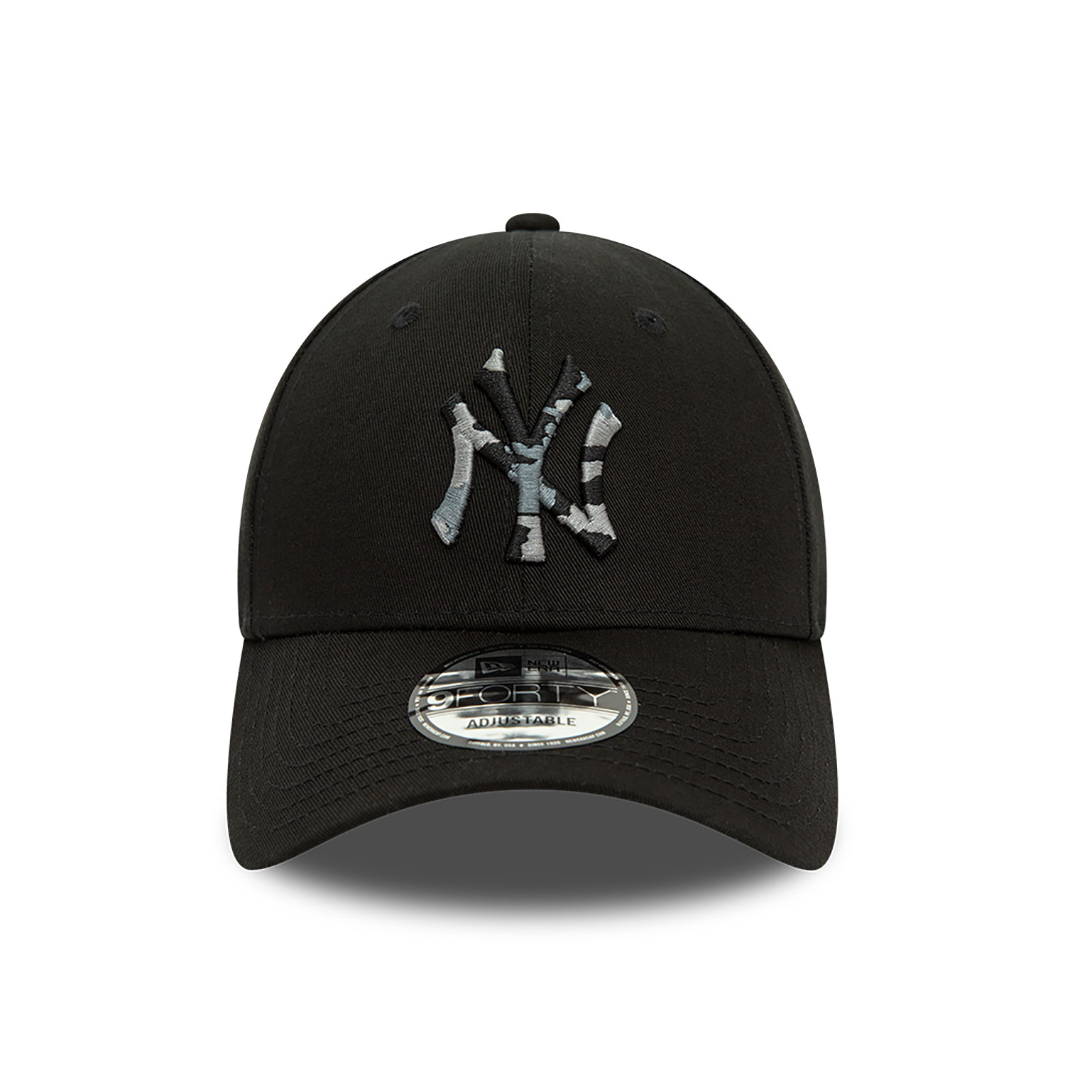 New York Yankees Seasonal Infill Black 9FORTY Adjustable Cap