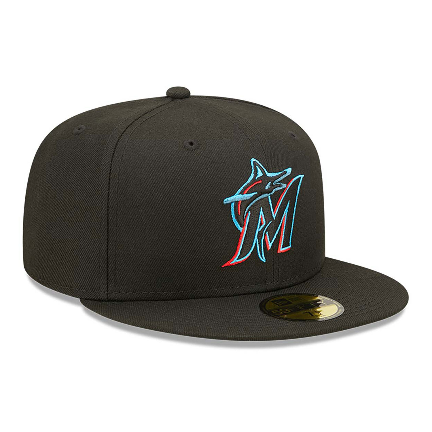 Miami Marlins Authentic On Field Game Black 59FIFTY Fitted Cap