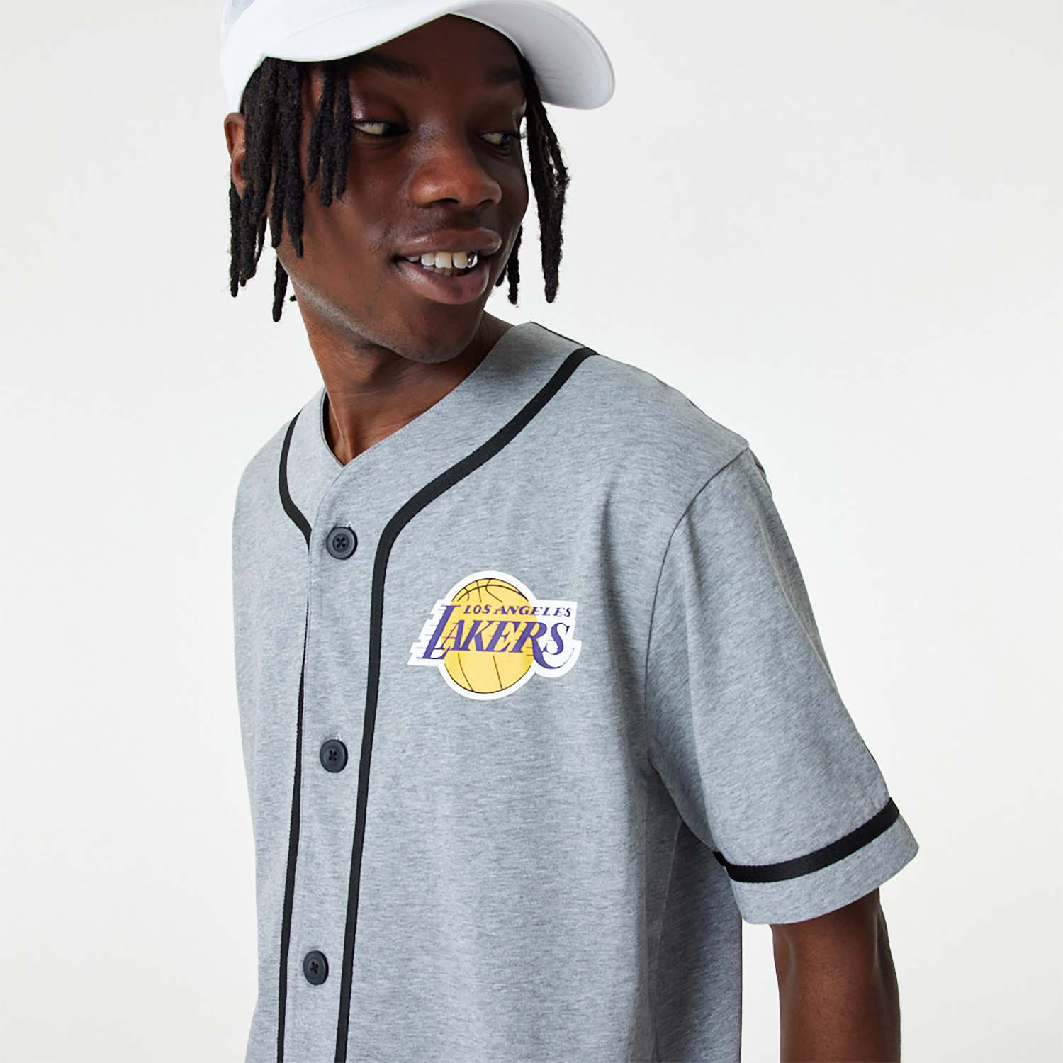 Official New Era NBA Baseball Jersey LA Lakers T-Shirt C2_229 | New Era ...