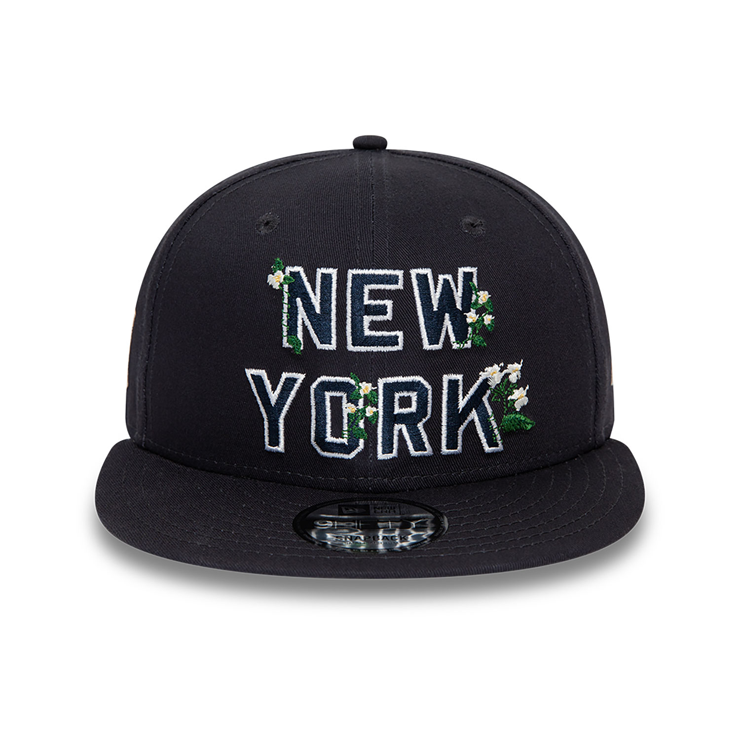 New York Yankees Flower Wordmark Black 9FIFTY Snapback Cap