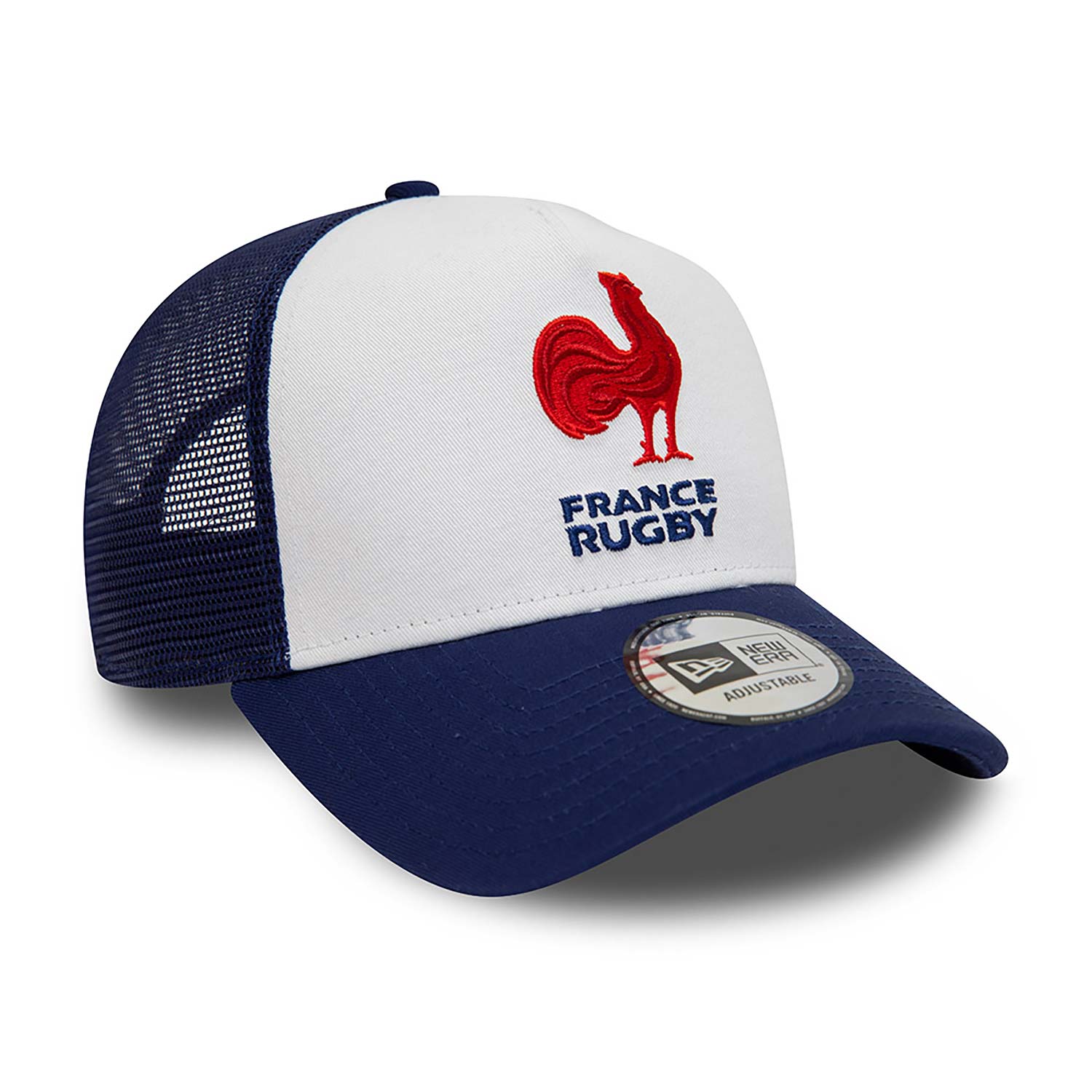 French Federation Of Rugby White A-Frame Trucker Cap