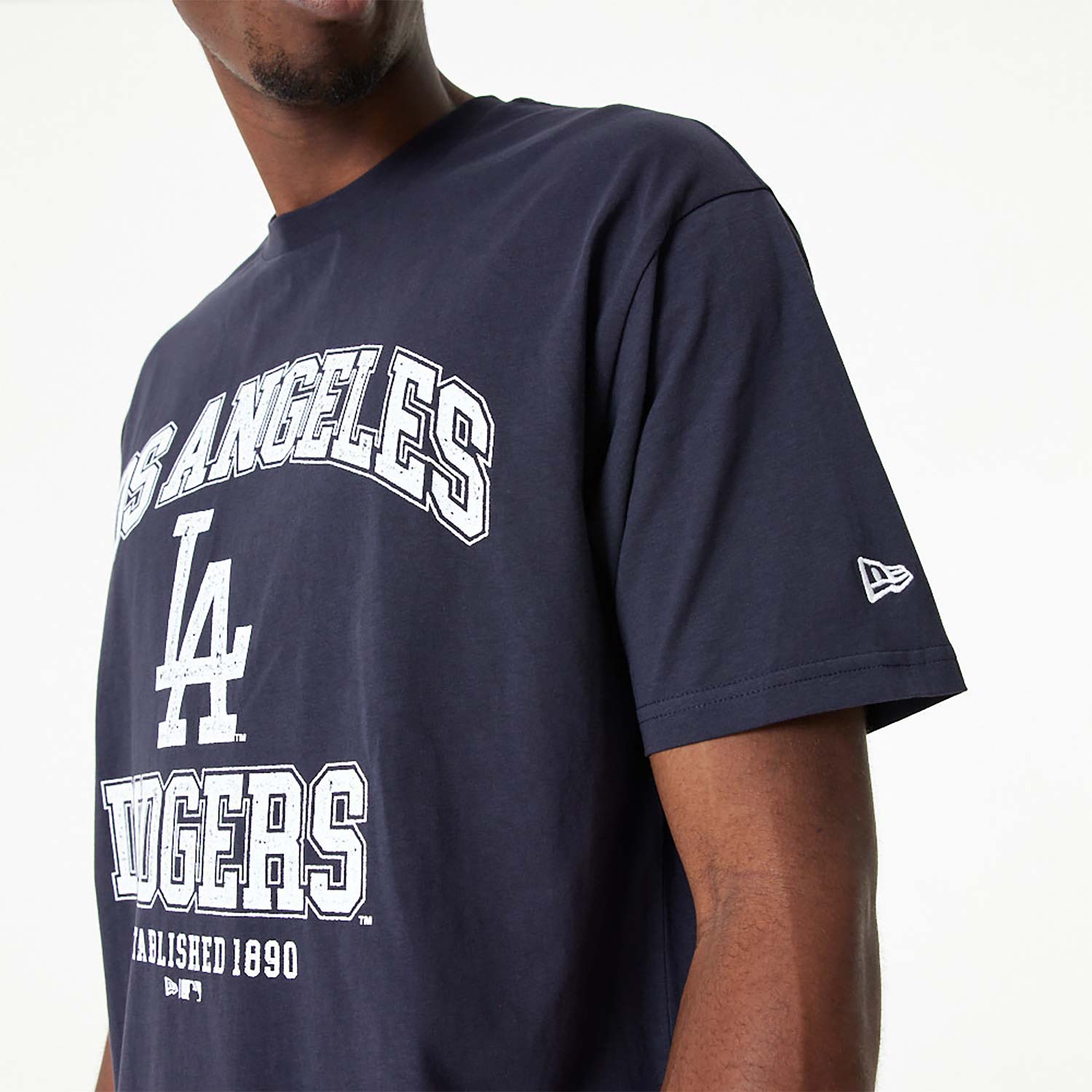 LA Dodgers MLB Arch Logo Blue Oversized T-Shirt