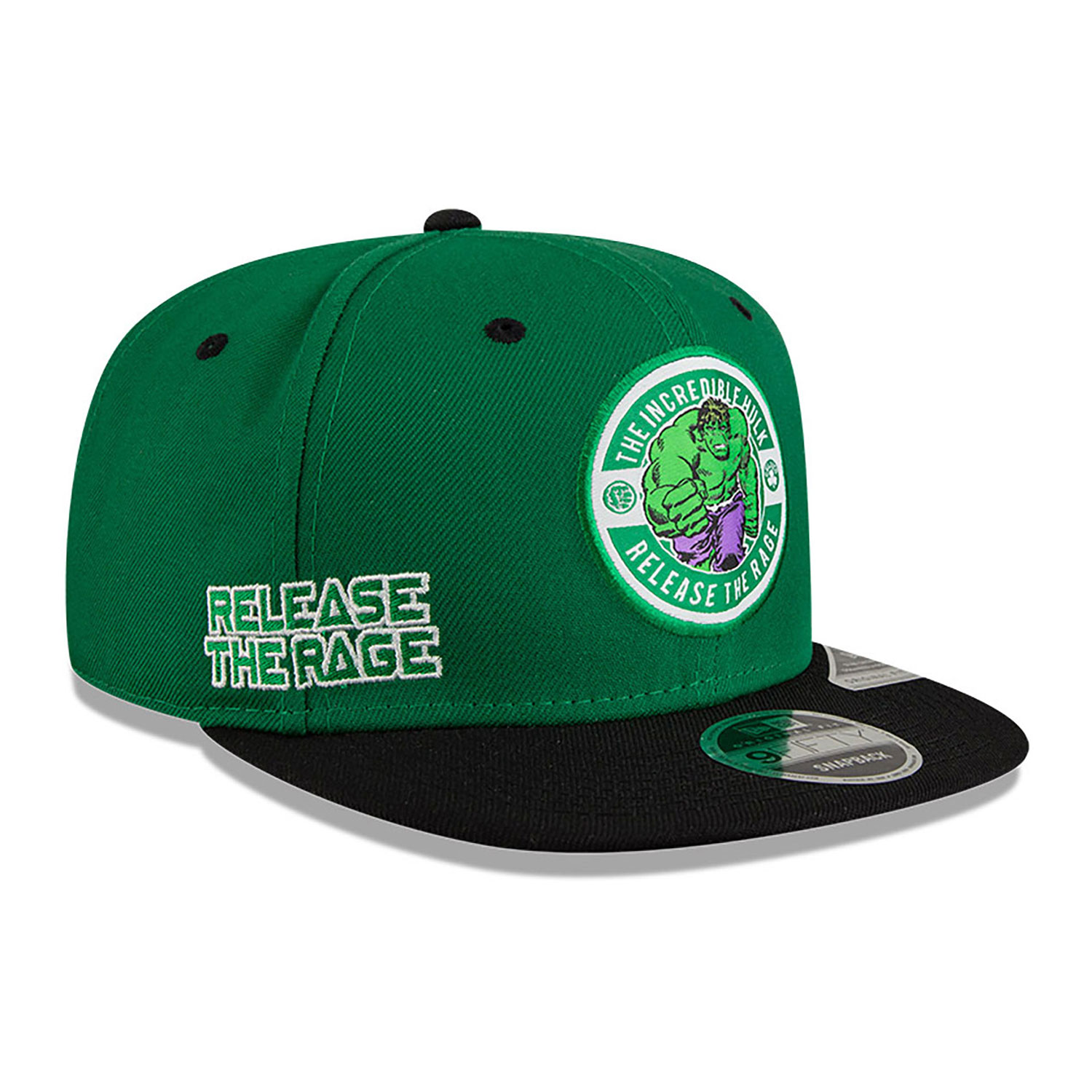 Boston Celtics NBA x Marvel Hulk Green 9FIFTY Snapback Cap