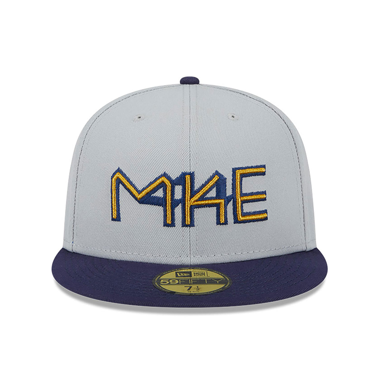 Milwaukee Brewers Metallic City Grey 59FIFTY Fitted Cap