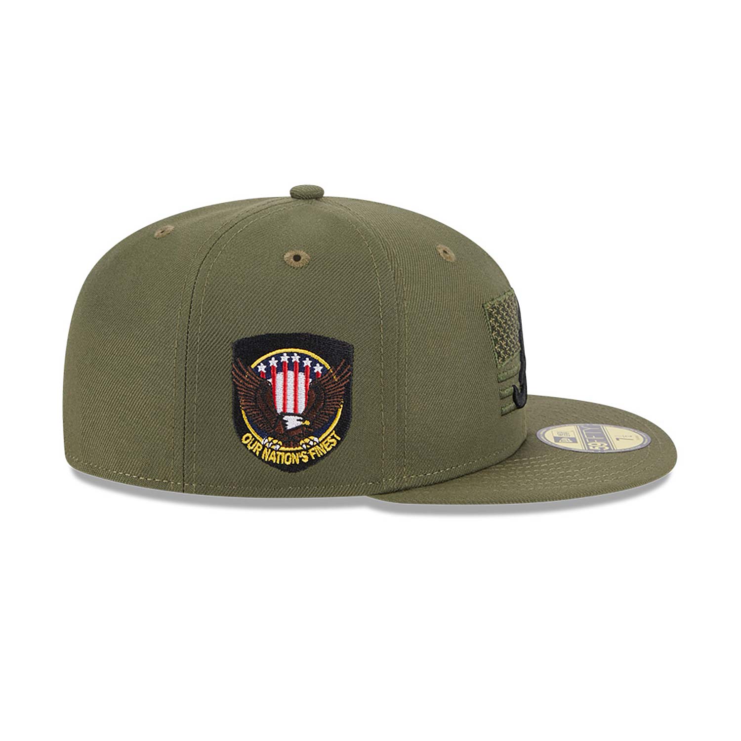 Atlanta Braves MLB Armed Forces Day Green 59FIFTY Fitted Cap