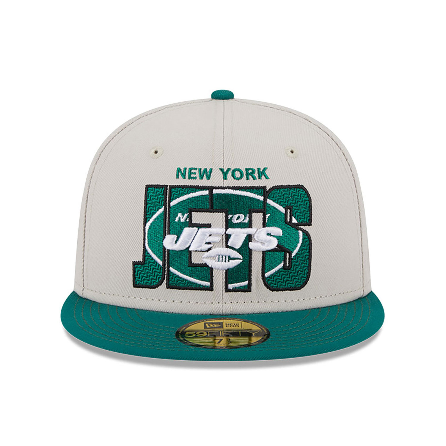 New York Jets NFL 2023 Draft White 59FIFTY Fitted Cap