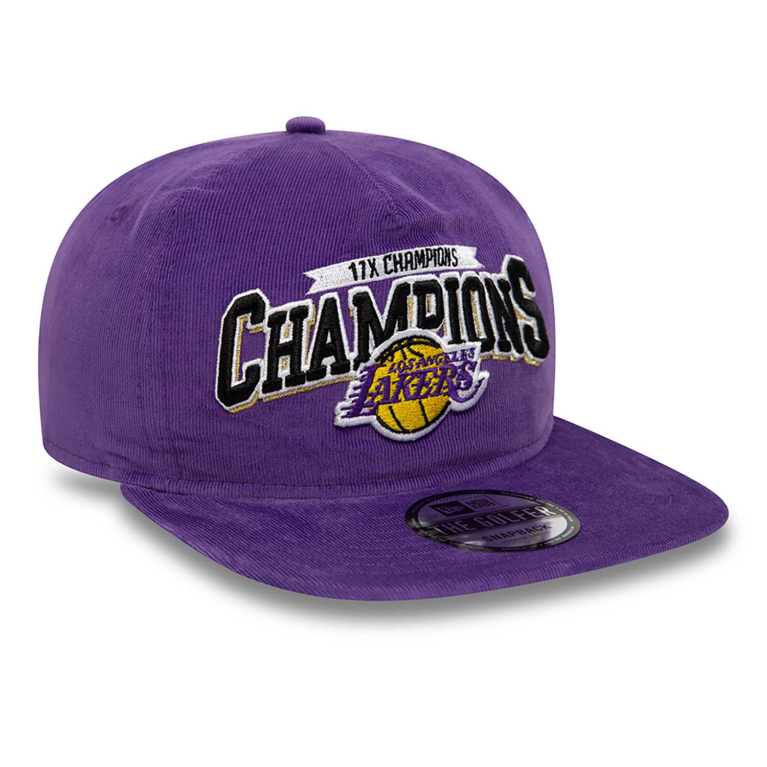 LA Lakers League 17X Champions Purple Golfer Snapback Cap