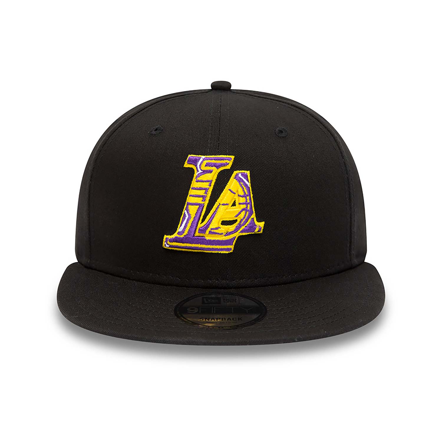LA Lakers Team Infill Logo Black 9FIFTY Snapback Cap