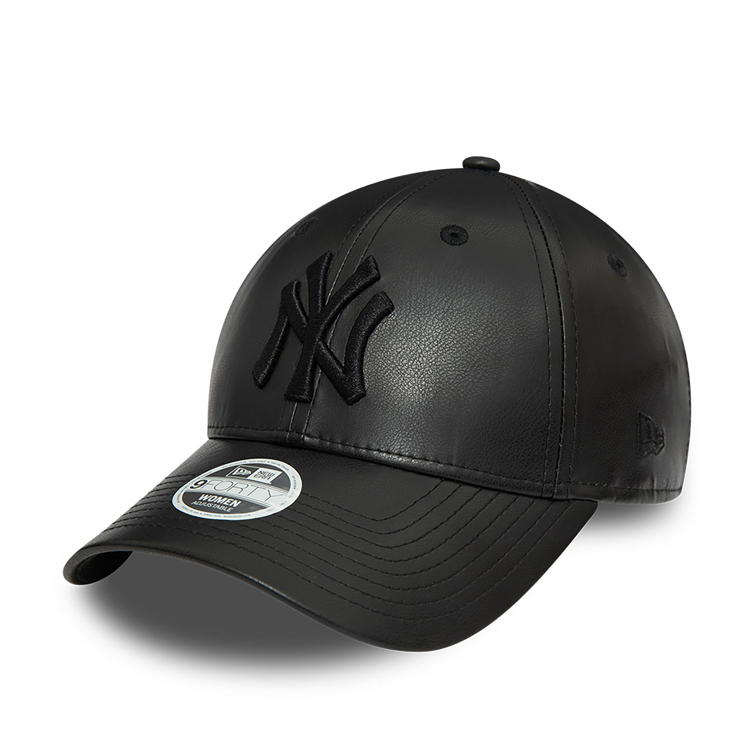 Faux Leather New York Yankees Womens 9FORTY Cap