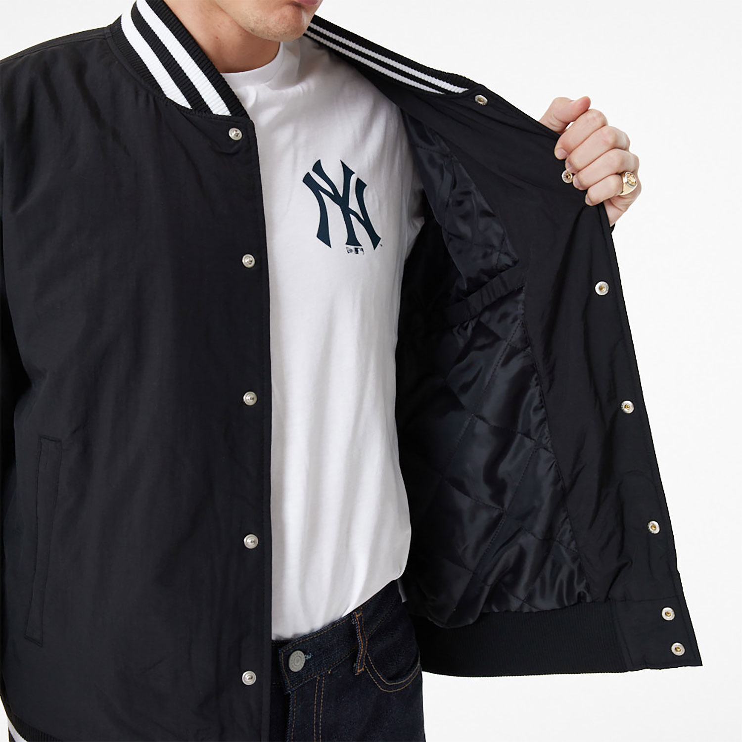 New York Yankees MLB Black Bomber Jacket