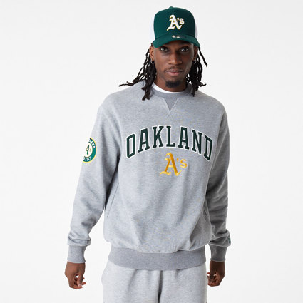 New Era Oakland Athletics Large Logo Sweatshirt - Grey - Size S