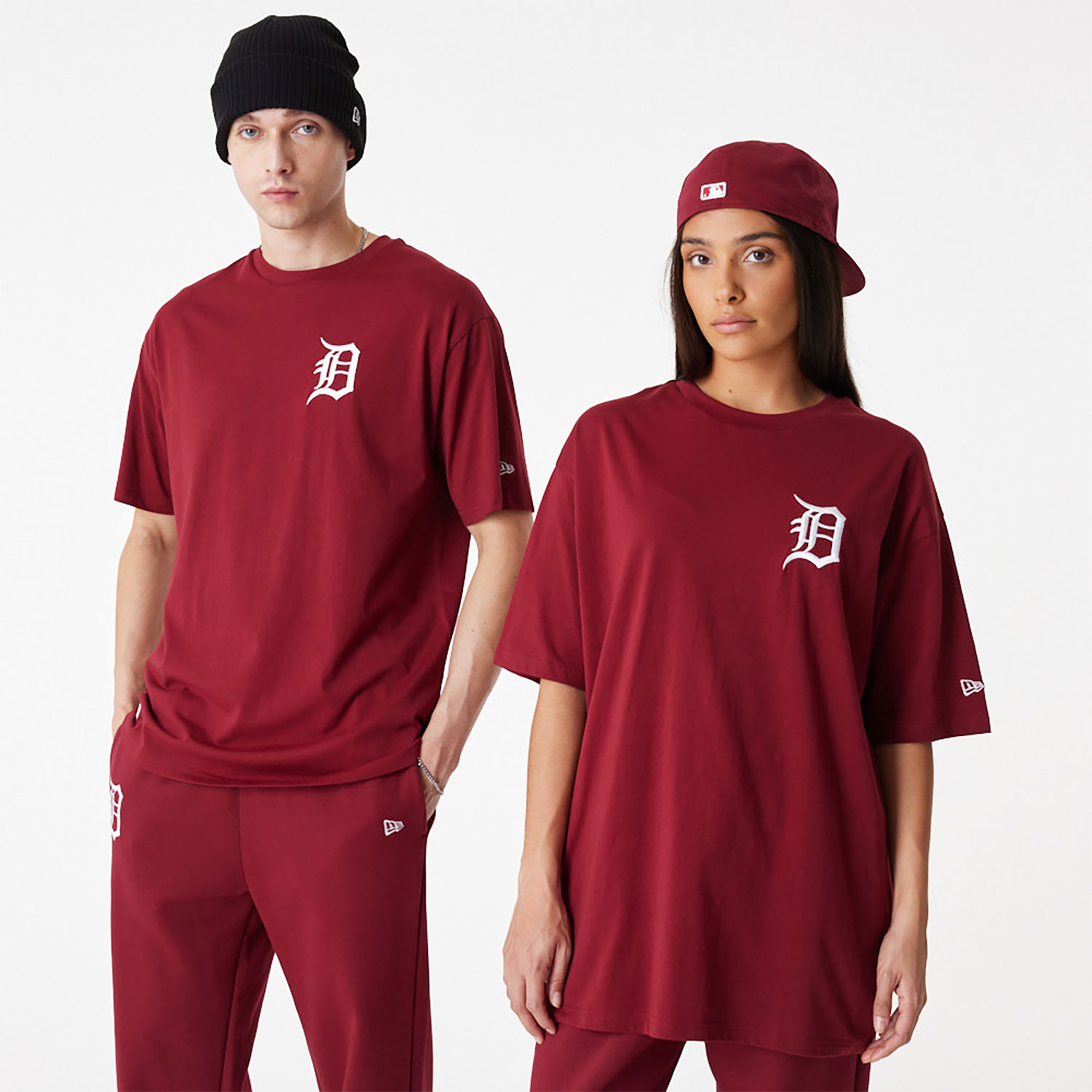 New Era - LA Dodgers MLB Large Logo Oversized T-Shirt - Dark Red